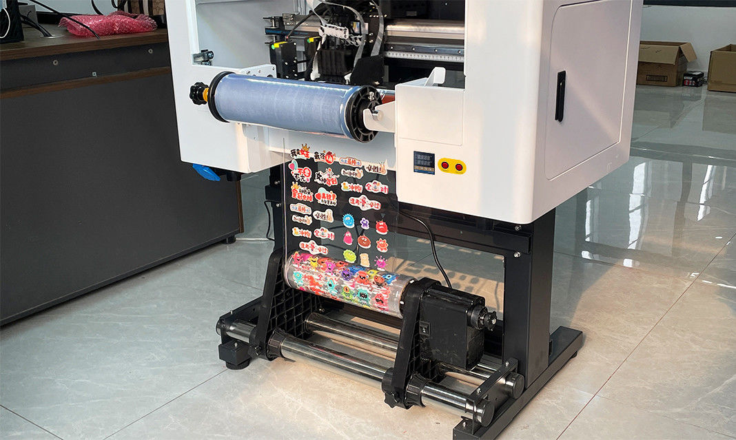 বোতল অ্যাক্রিলিক প্লাস্টিকের জন্য দুই মাথা A3 UV DTF সঙ্গে 30CM UV DTF প্রিন্টার