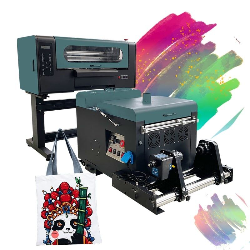 ছোট আকার 300mm মুদ্রণ প্রস্থ DTF প্রিন্টার 2 Epson F1080 হেড সঙ্গে ভাল মানের