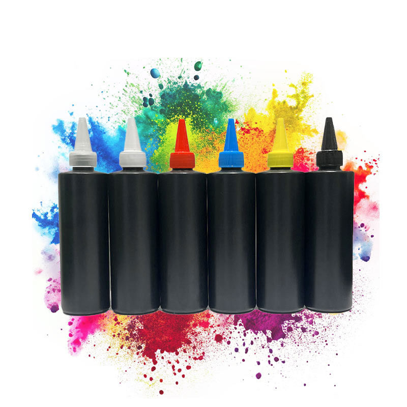 ইউনিক ইউভি কালি প্রিন্টারের জন্য মূল্য Epson L800 পিভিসি এবং গ্লাস শীট উপর মুদ্রণ