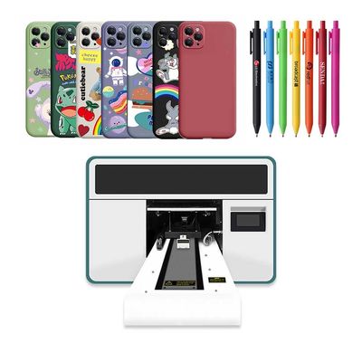 চামড়া A3 আকারের ইউভি হাইব্রিড প্রিন্টার ইউভি ফ্ল্যাটবেড ইনকজেট প্রিন্টার 3 ডি প্রিন্টিং মেশিন