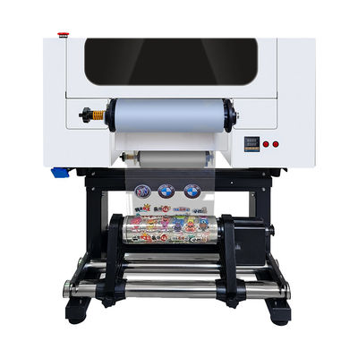 2 * F1080 প্রিন্টহেড সহ 300 মিমি ইউভি প্রিন্টার সমর্থন CMYK+W+V উজ্জ্বল এবং রঙিন